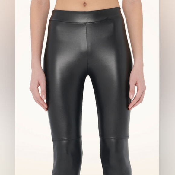 WOLFORD Estella Faux Leather Leggings 34 XS - Picture 3 of 6
